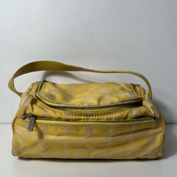 Chanel CC Travel Line Nylon Sport Makeup Vanity Toiletry Top Handle Purse Bag - Picture 5 of 15